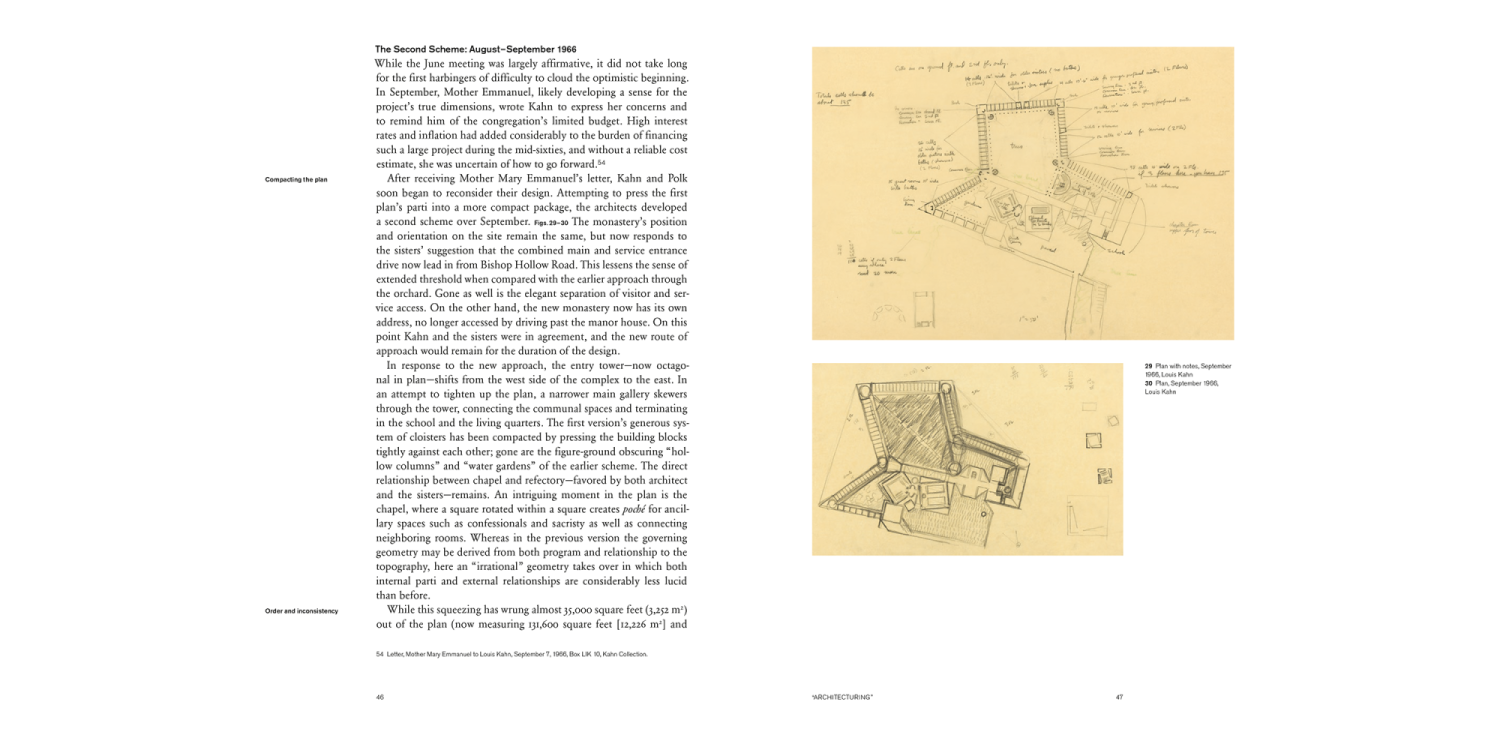 Louis Kahn: On the Thoughtful Making of Spaces. Inside page