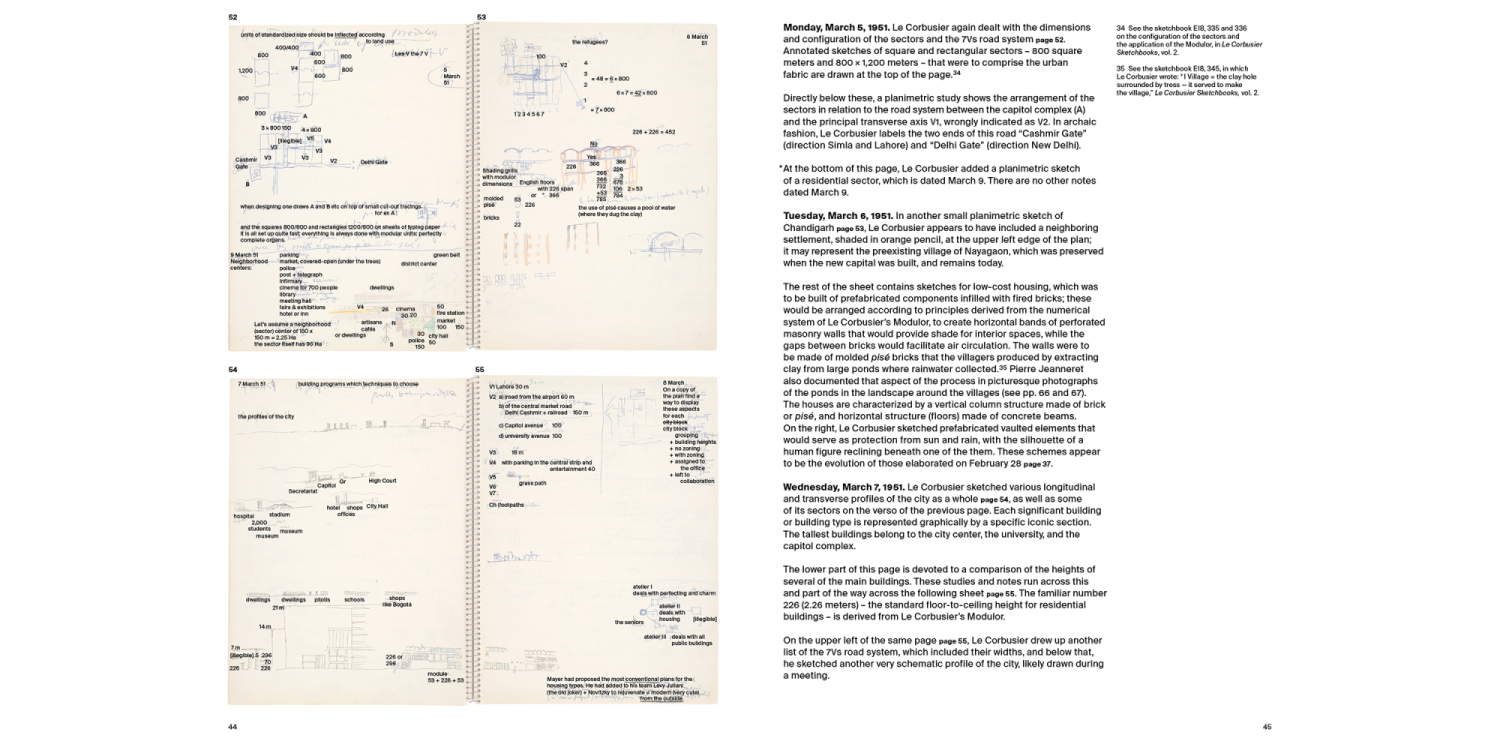 Le Corbusier Album Punjab 1951, Commentary