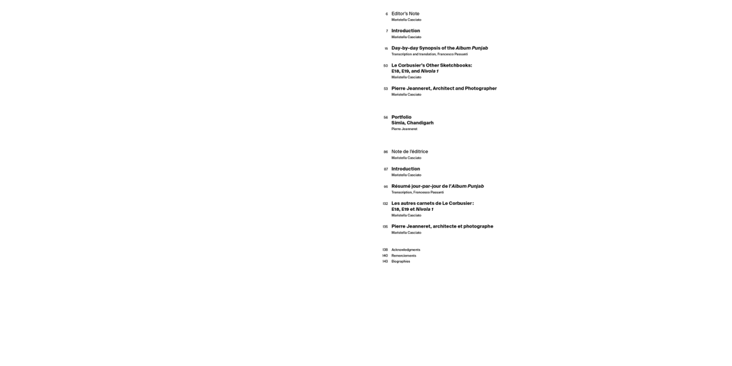 Le Corbusier Album Punjab 1951, Commentary