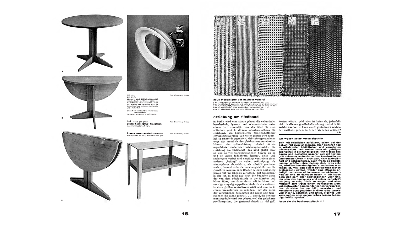 bauhaus Zeitschrift Faksimile 1926 
