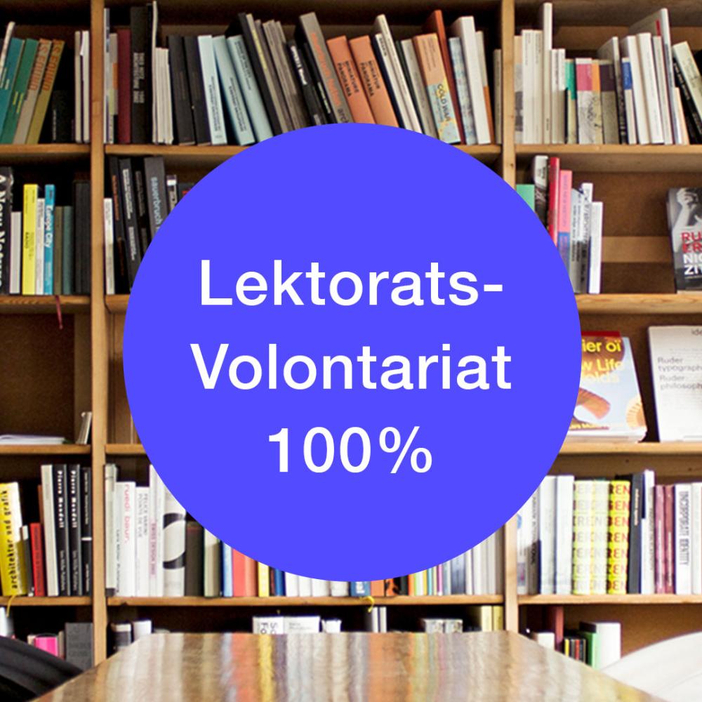Lektorats-Volontariat 100% Stellenanzeige