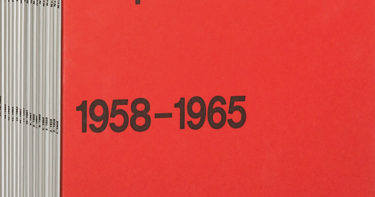 Neue Grafik/New Graphic Design/Graphisme Actuel 1958–1965 Neue Grafik/New Graphic Design/Graphisme Actuel 1958–1965