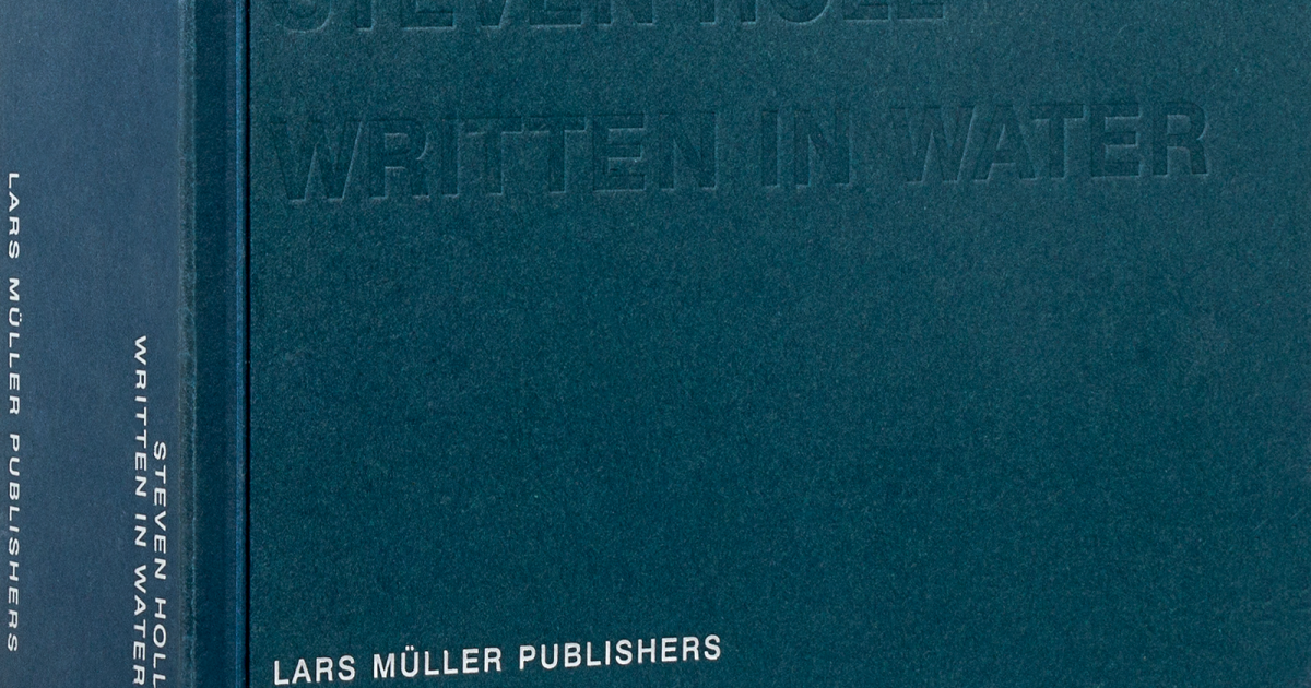 Written in Water | Lars Müller Publishers