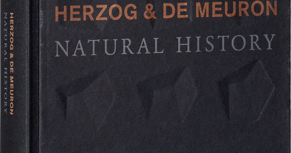 Herzog & de Meuron: Natural History (signed copy) | Lars Müller